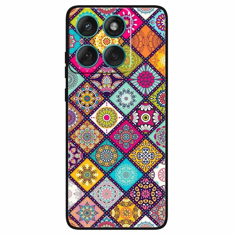 Für Motorola Edge 60 Fusion Fall Weiche TPU Silikon Zurück Abdeckungen für Moto Edge 60 Fusion Schwarz Abdeckungen Funda Edge 60 Fusion Marmor Neue