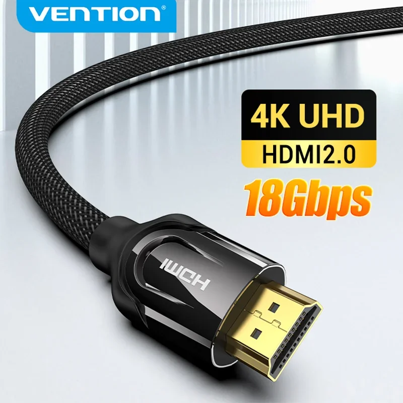 Vention HDMI Cable 4K 60Hz HDMI 2.0 Male to Male HDMI Splitter Switch for for PS4/5 PC Laptop Projector Audio 4K HDMI