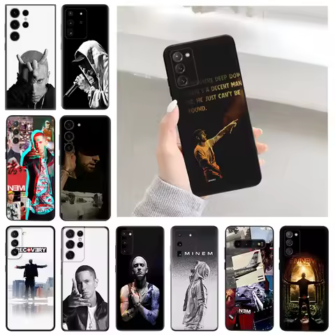 For Samsung Galaxy S21 FE S22 S23 Ultra 5G S20 Plus S10 Lite S9 S8 Eminem RAP GOD Soft Phone Shell Case Cover