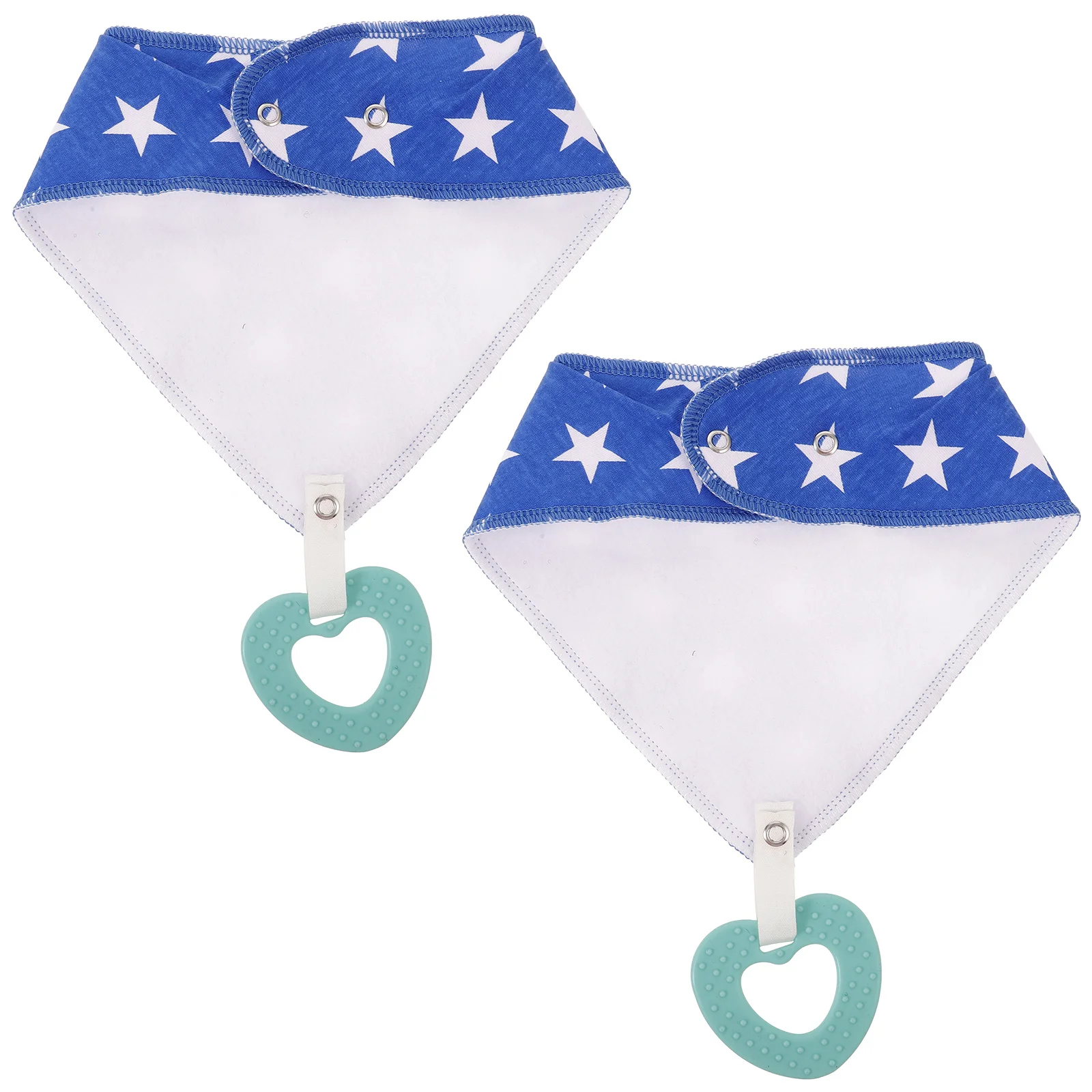 

2Pcs Baby Bandana Drool Bibs Cotton Triangular Newborn Soft Lightweight Baby Bibs for Toddlers Toddler Eating Supplies