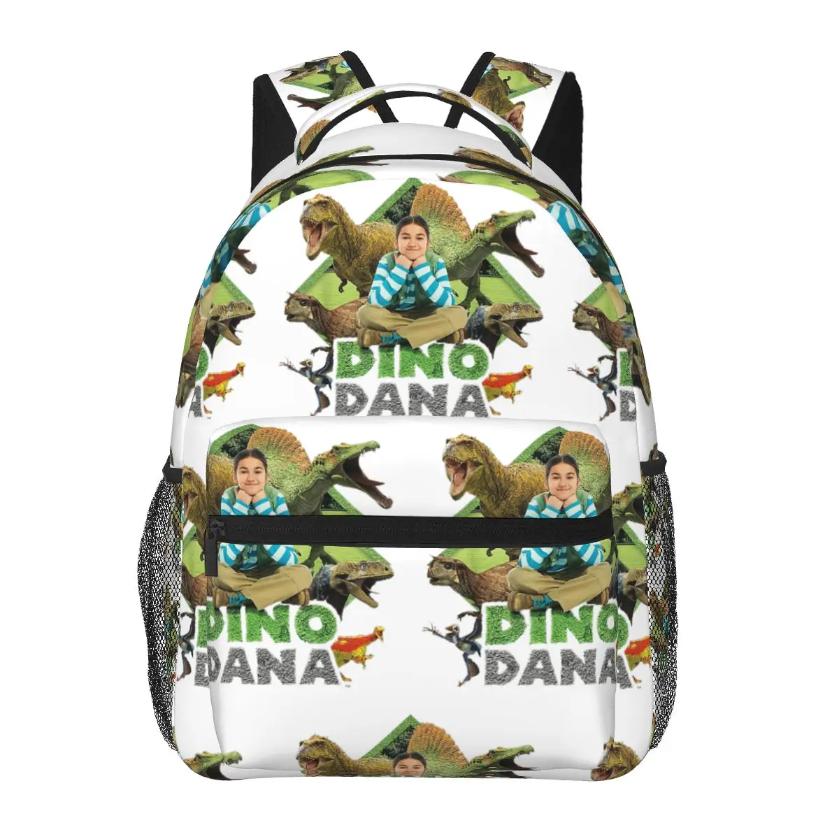 Dino Dana Real Backpacks Boys Girls Bookbag Children School Bags Cartoon Travel Rucksack Shoulder Bag Large Capacity