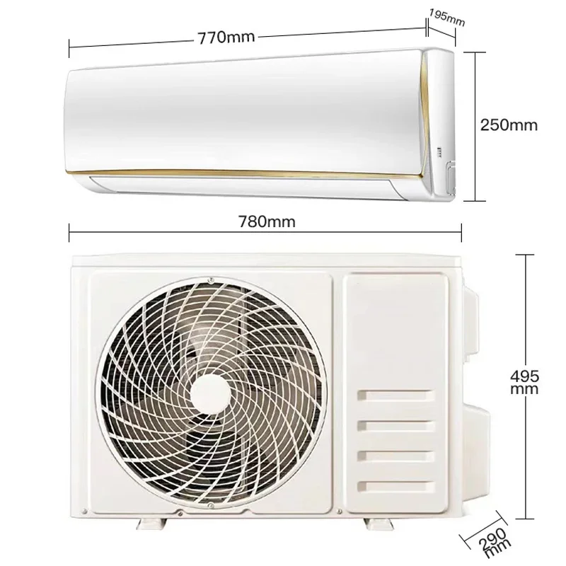 Fixed-Speed Heating and Cooling Air Conditioners 12,000/18,000/24,000 BTU, 1.5/2/3 HP, R410A Inverter Wall-Mounted Air Condition