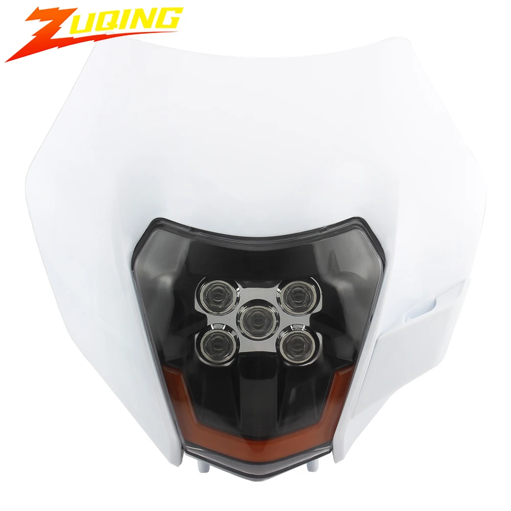 For KTM 2012 To 2023 Motorcycle Headlight LED Wick EXC XC SX SXF XCW EXCF SXW 125-500 Dirt Bike Enduro Motocross Headlamp Tuning