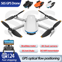 S6S Brushless Drone 4K Dual Camera EIS Anti Shake Photography Aircraft PFV GPS Optical Flow Positioning WIFI Fold Quadcopter