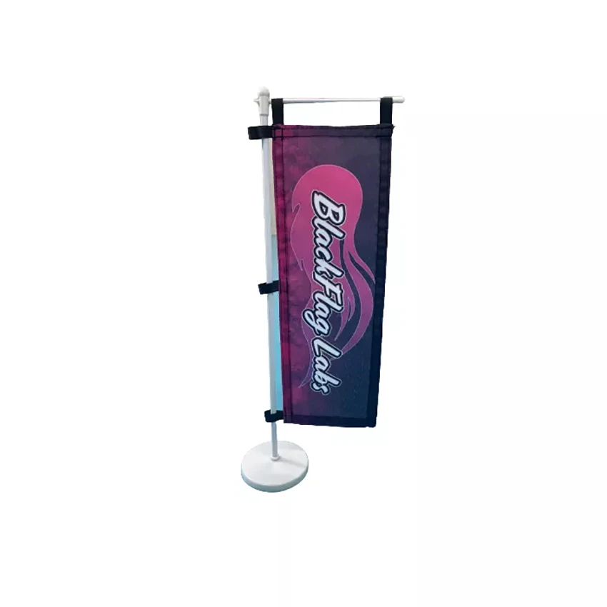 Cheap Advertising with Pole with Stand Polyester Custom Printed Design 10x30cm Mini Nobori Flags Banner