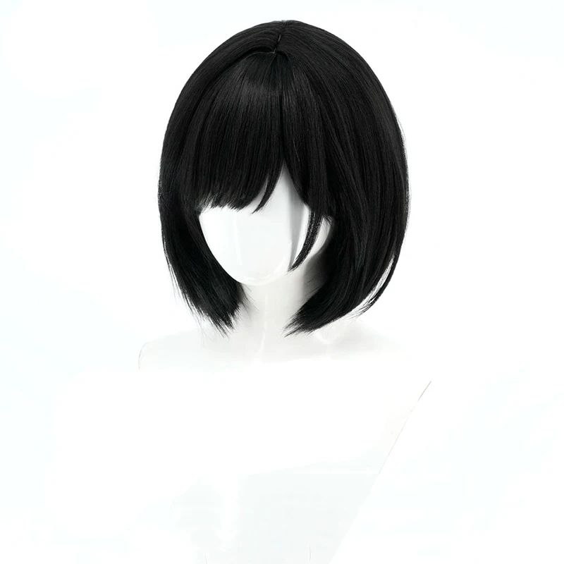 Parrucca cosplay Shimizu Hinako Gioco Silent Hill f Accessori per capelli corti neri Capelli in filo ad alta temperatura per le donne