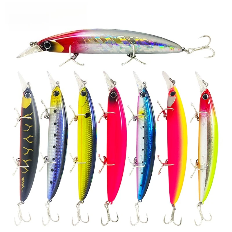 

Floating Long Casting Sea Fishing Mino Lure 11cm/20g Fishing Bait for Croaker Mandarin Fish Fishing Lures 3D Fish Eye Simulation