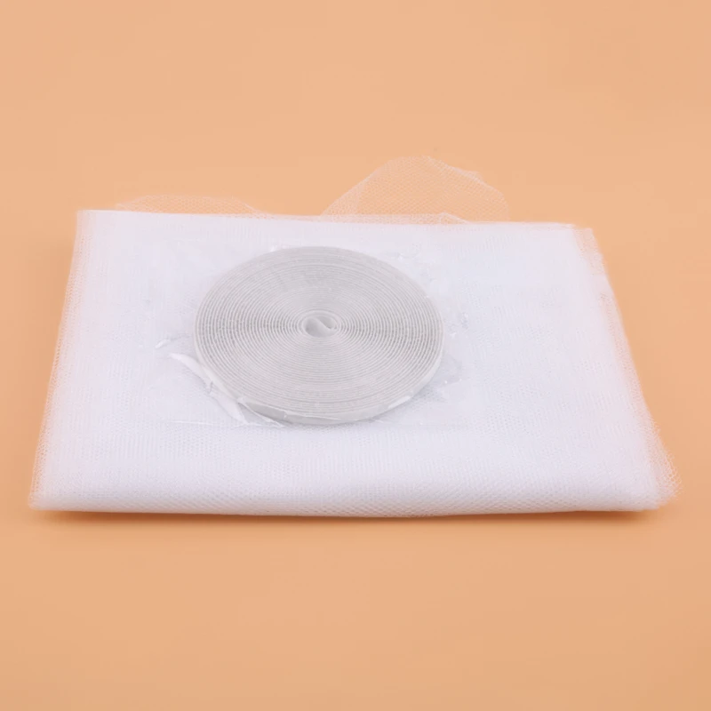Mosquitera autoadhesiva para puerta, cortina blanca y negra, mosquitera para ventana, pantalla antimosquitos