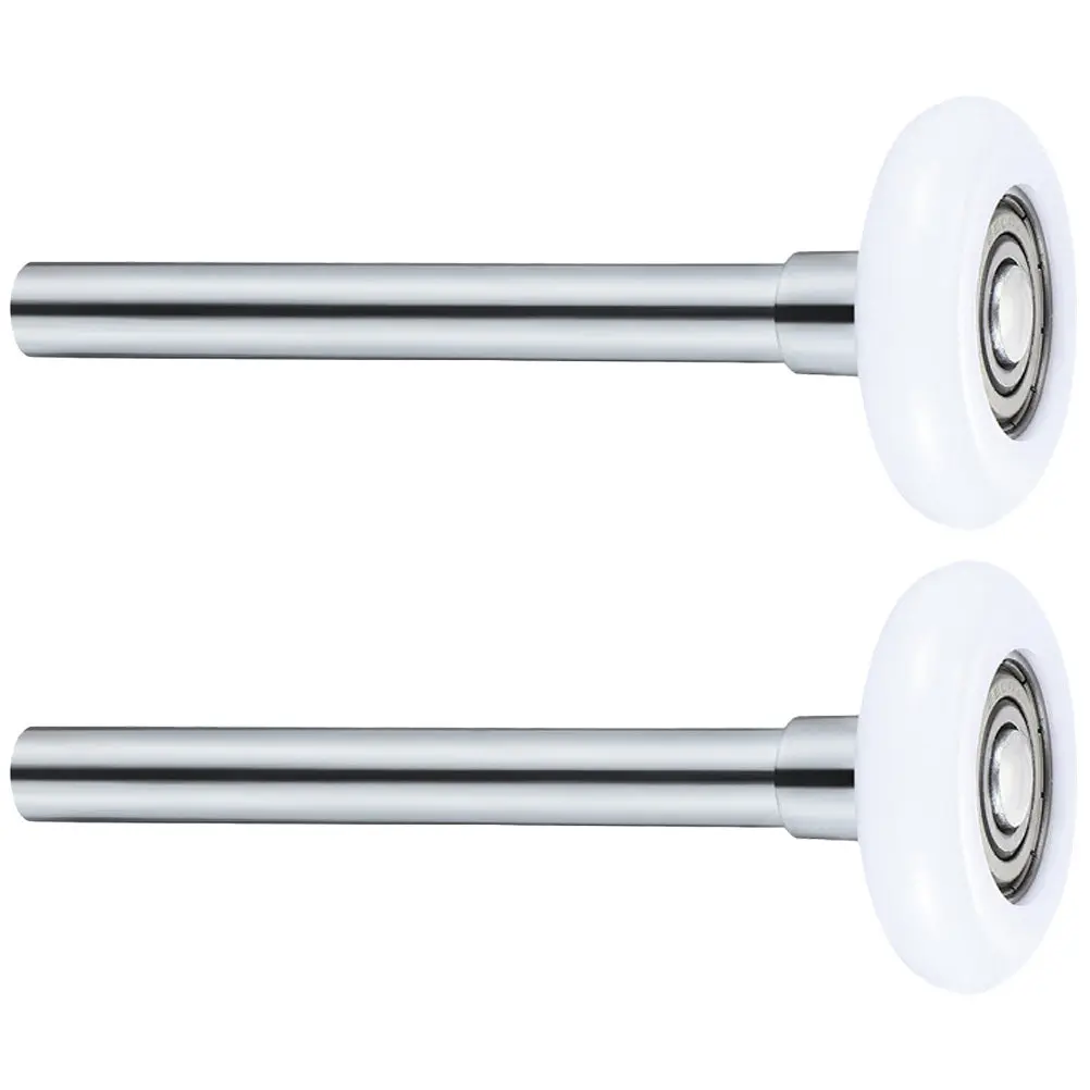 

2 шт. усиленных нейлоновых роликов для гаражных ворот со стальным сердечником, сменные ролики для жилых гаражных ворот длиной до 7 футов, бесшумные и долговечные.