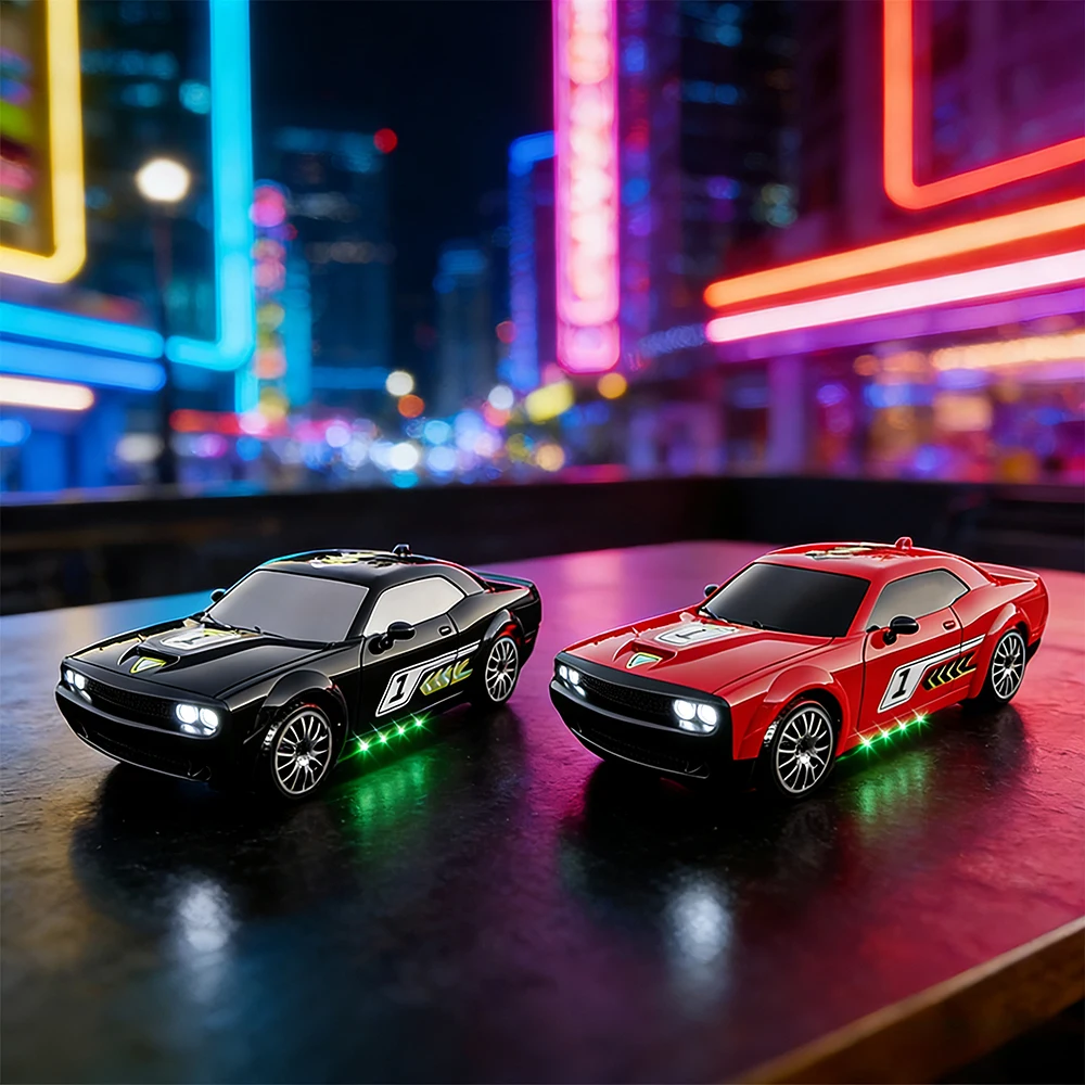 

4WD Drift Racing RC Car with LED Light KF27 High Speed 2.4G Racing Cars 1:20 Red Black Sports Cars Toys Gift For Adults And Kids