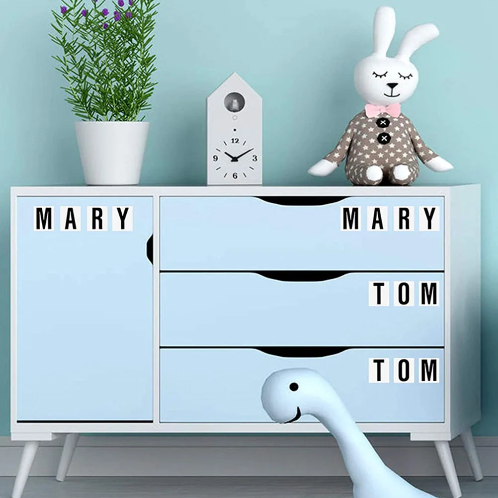 

Alphanumeric Stickers 10 Sheets Removable Decorative Vinyl Labels Letters Numbers Self Adhesive Mailbox PVC Durable