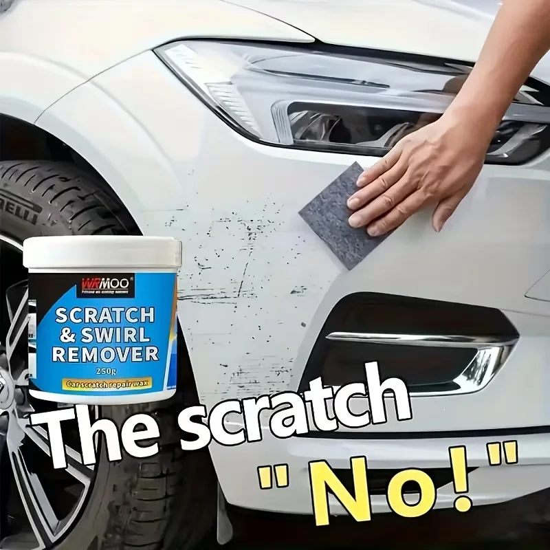 

250g Car Scratch Remover Kit, WRMOO Swirl Mark & Paint Repair Wax, Restores Car Paint Shine & Removes Light Scratches
