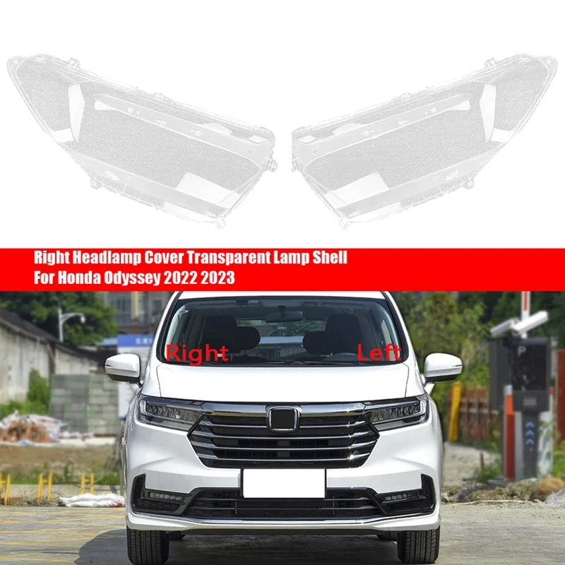 Headlight Cover Transparent Lamp Shell For Honda Odyssey 2022 2023 Replace Head Light Lamp Glass Lens Lampshade Housing