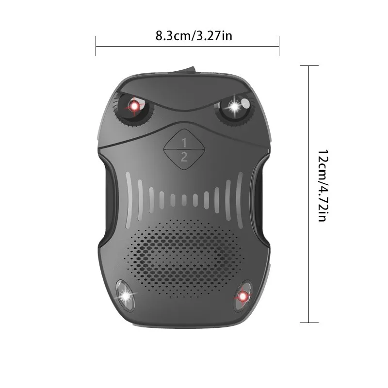 Elektronischer Ultraschall-Mäusevertreiber mit LED-Blinklicht und Alarmton für Eichhörnchen, Mäuse und Ratten, geeignet für Auto, Innenräume, Garage, Küche usw. – Detail 6