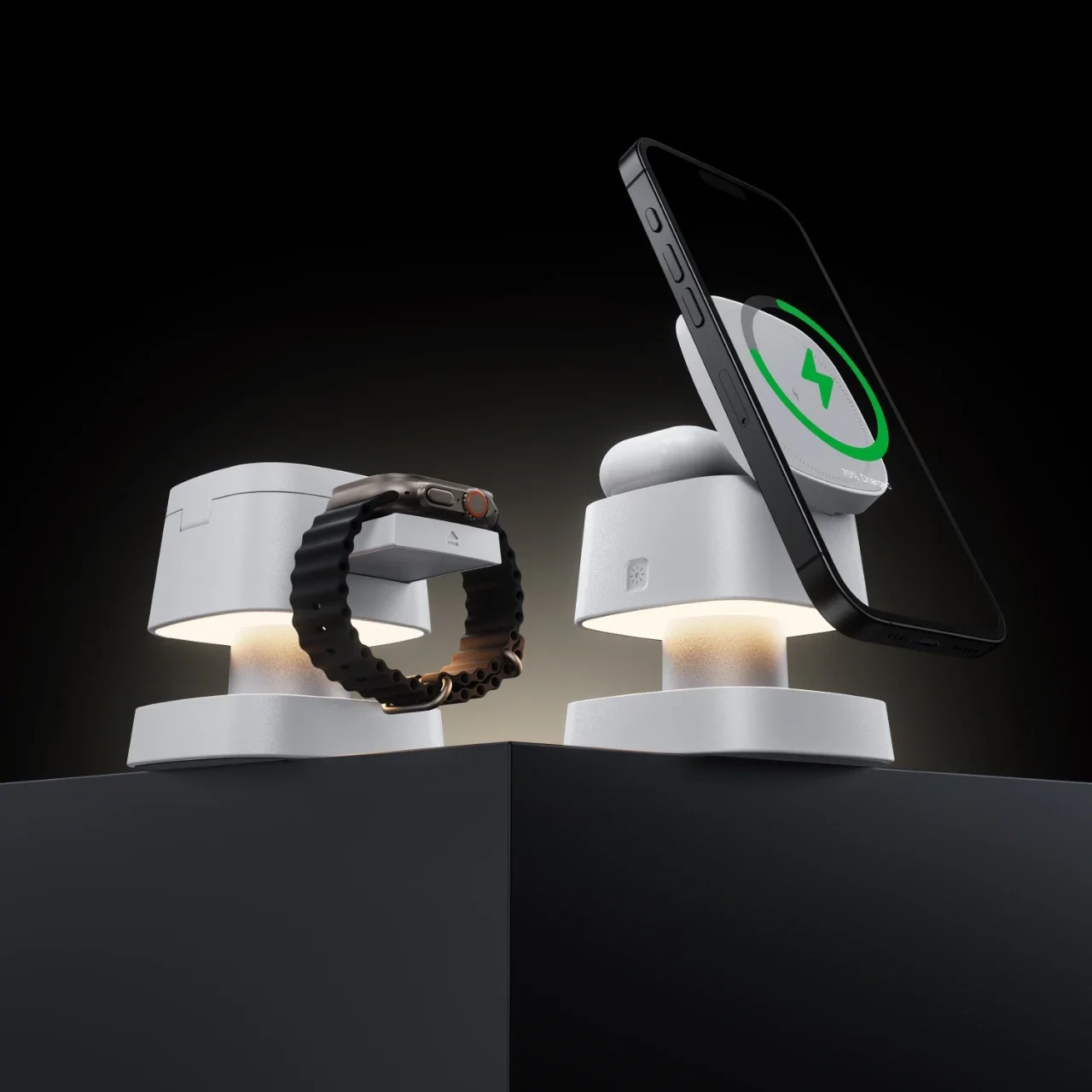 شاحن لاسلكي مغناطيسي 3 في 1 لهاتف iPhone 17 16 15 14 13 12 محطة شحن سريعة لساعة Apple 10 9 8 7 6 5 Airpods 2 3 Pro