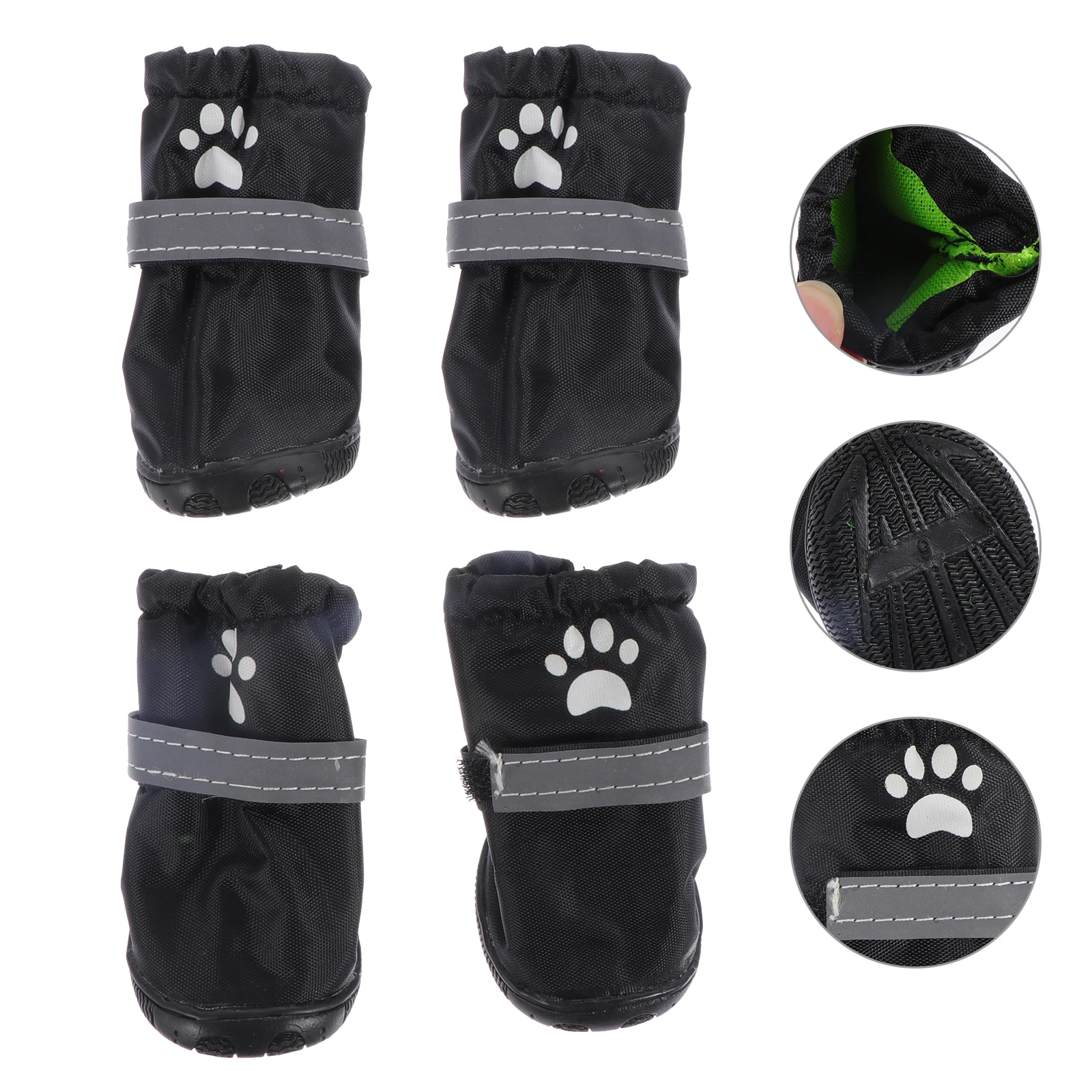 

4 Pcs Waterproof Dog Shoes Boot Pet Boots for Dogs Foot Covers outside Rain Puppy