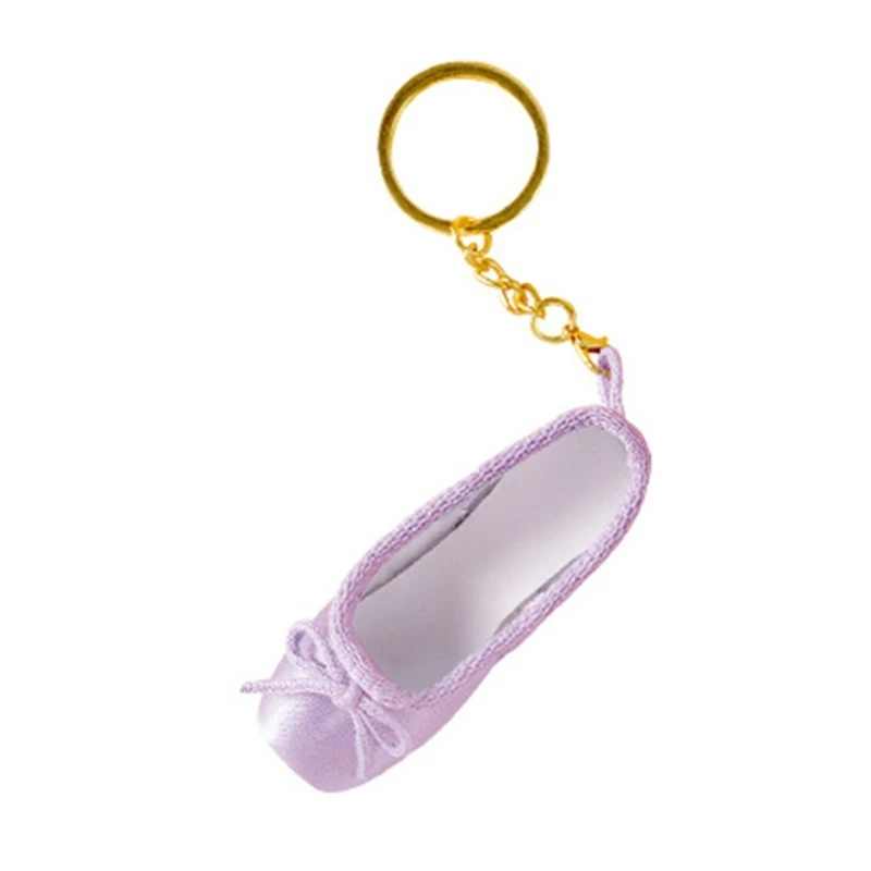 652F Ballet Shoe Keychain Pointe Shoe Charm Bag Pendant Ballet Accessory Perfect Gift for Ballet Fans