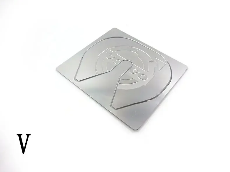 Grinding Plate Decorative Metal Plate for 1/14 Tamiya RC Truck Trailer Tipper Scania MAN Benz Actros Volvo Car Diy Parts