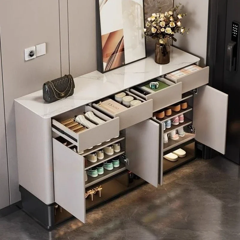 Makeup Vanity Dressing Table Dressers Simple Modern Rock Slab Countertop Large Capacity Locker Multi-function Storage Cabinet