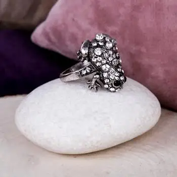 Cubic zirconia Frog Figured Ring