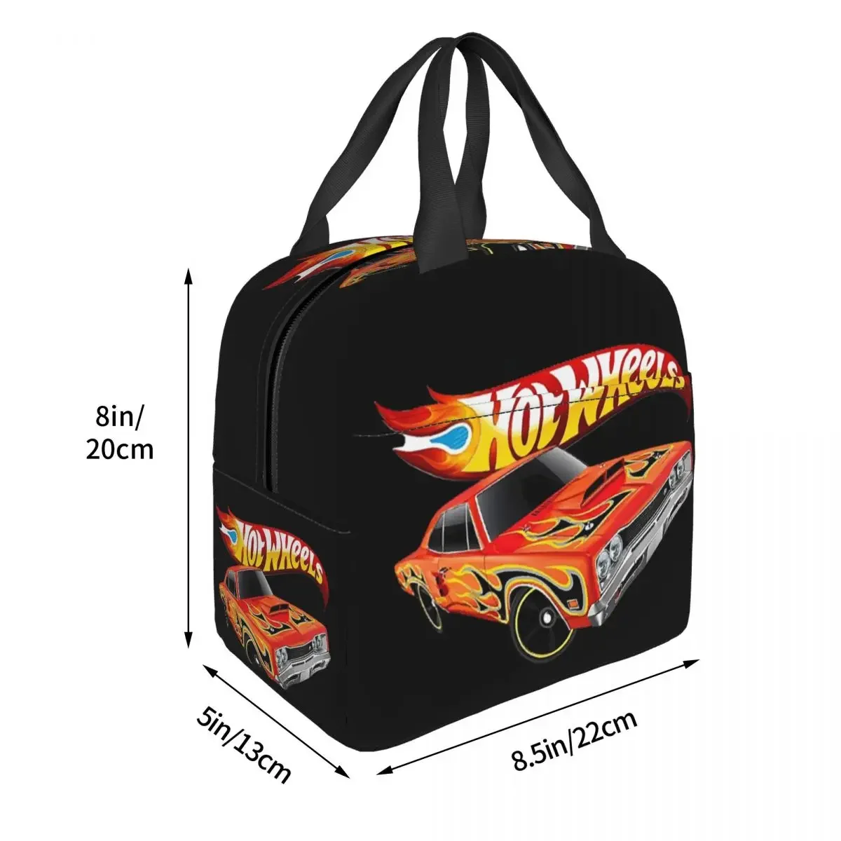 Пользовательские Hot Wheels для фанатов, термоизолированная сумка для обеда, мультяшный спортивный автомобиль, портативный контейнер для обеда, дорожная многофункциональная коробка для еды