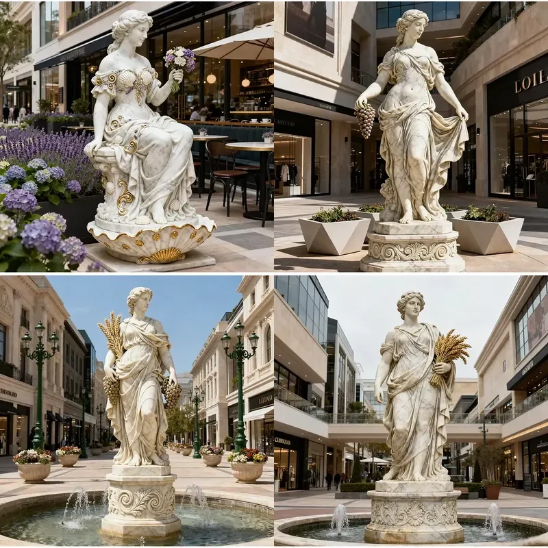 Famous Goddess Outdoor Decorative Angel Sculpture Eco-Friendly Resin Stone-Like Coating Resistant Customizable