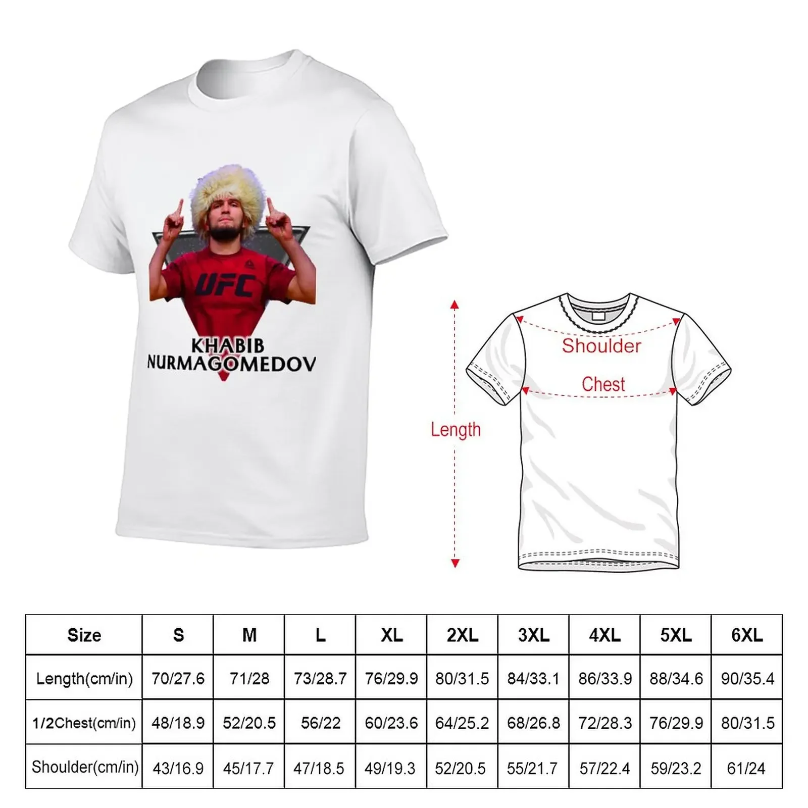 New Khabib Nurmagomedov In TRI III T-Shirt Anime t-shirt black t shirt summer clothes custom t shirts men clothings