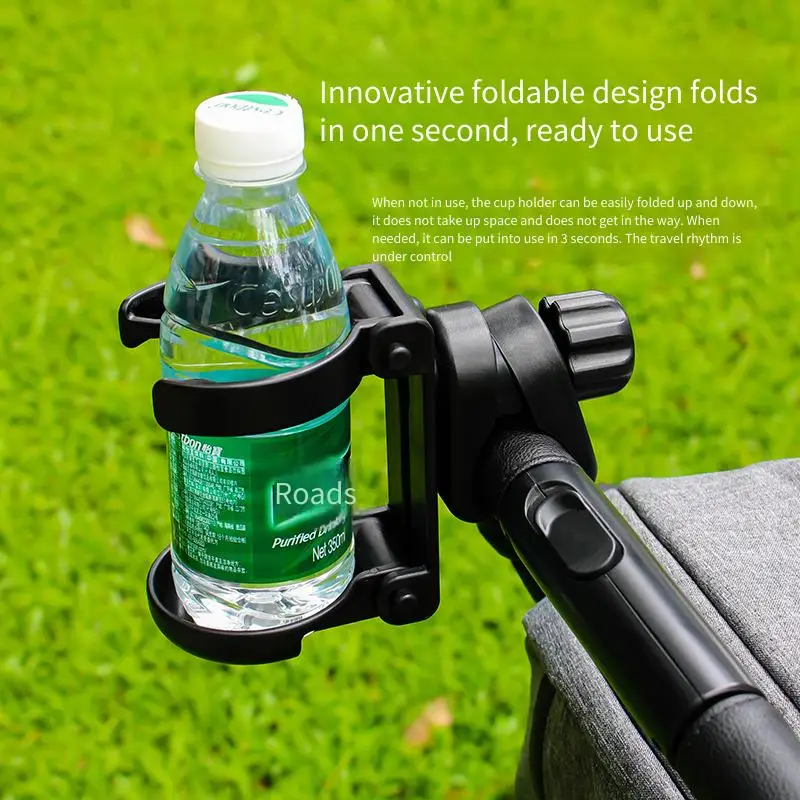 

Baby Stroller Cup Holder Foldable Stroller Bottle Rack Universal Carriage Accessory for Cups Water Bottle Rack and Accessory