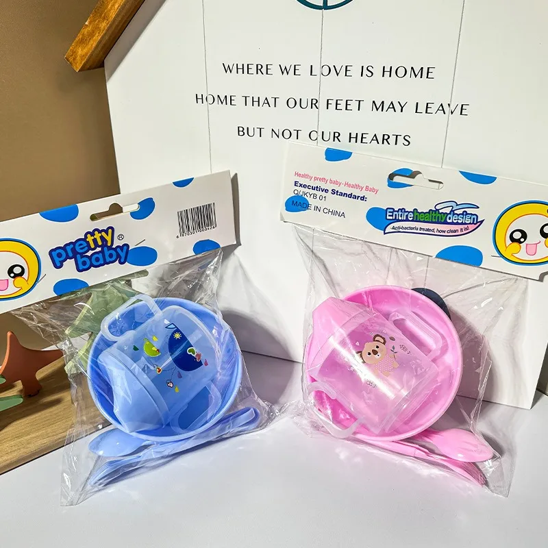 Ensemble d'ustensiles d'alimentation et d'alimentation pour bébés, ensemble d'ustensiles pour nourrissons et jeunes enfants, fournitures pour mères et bébés, 4 pièces