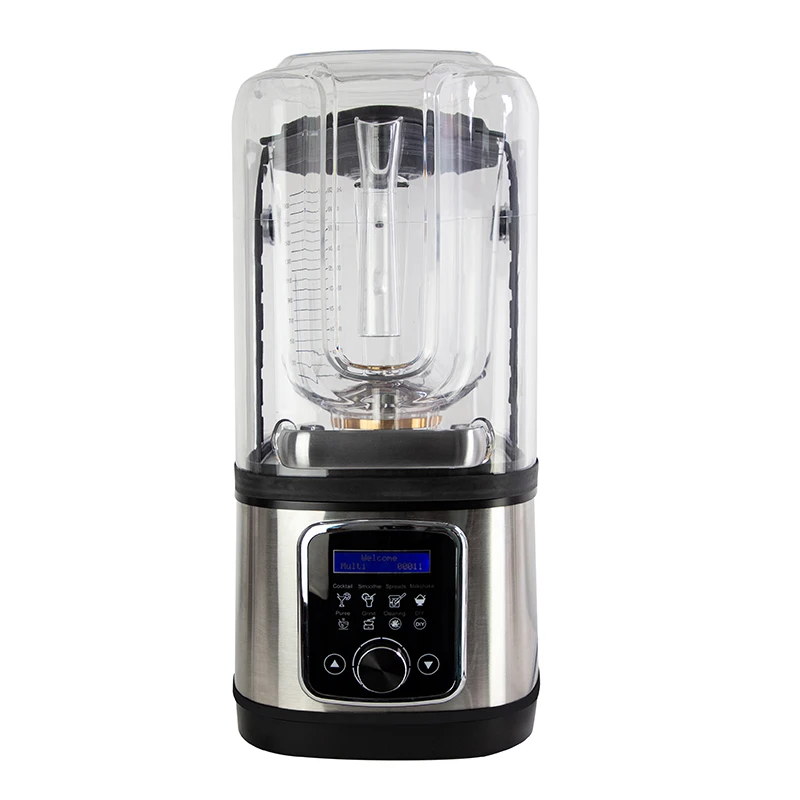 خلاط عصارة غاطس تجاري عالي الأداء آلة صناعية سريعة مع غطاء عازل للصوت للحبوب