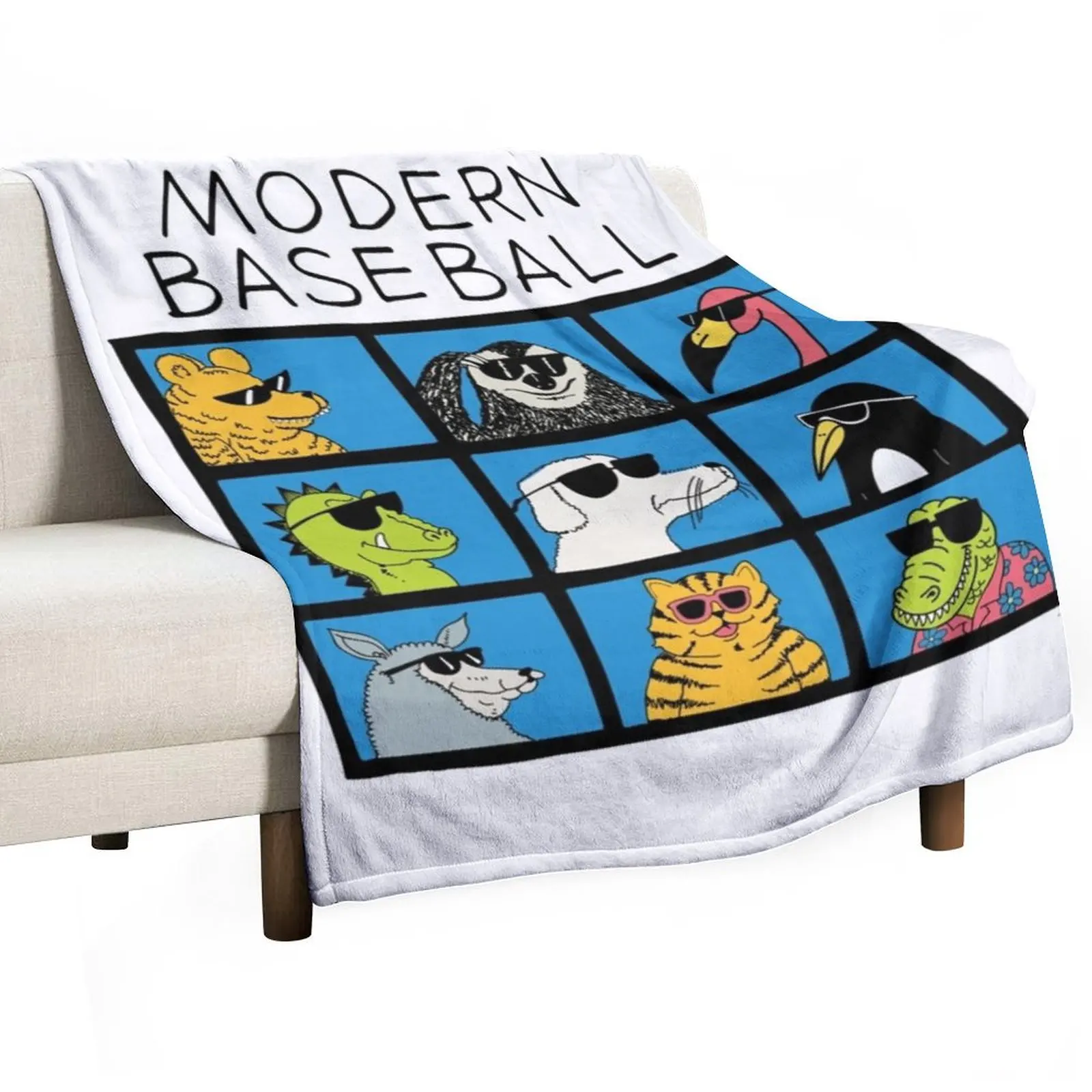 Modern Baseball Animal Bunch Throw Blanket warm winter Comforter Kid'S Blankets