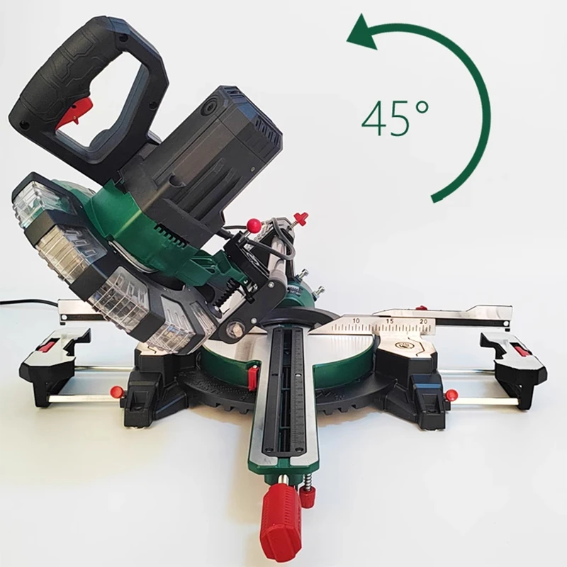 Aluminum sawing machine Woodworking cutting machine Multifunctional high precision 45° push-pull lever miter saw cutting aluminu