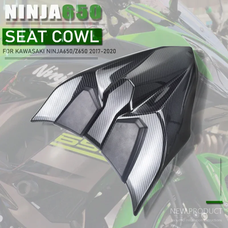 

For Kawasaki Ninja 650 Z650 ER6F 2017 2018 2019 2020 Motorcycle Pillion Rear Seat Cover Cowl Solo Seat Cowl Ninja650 ER-6F