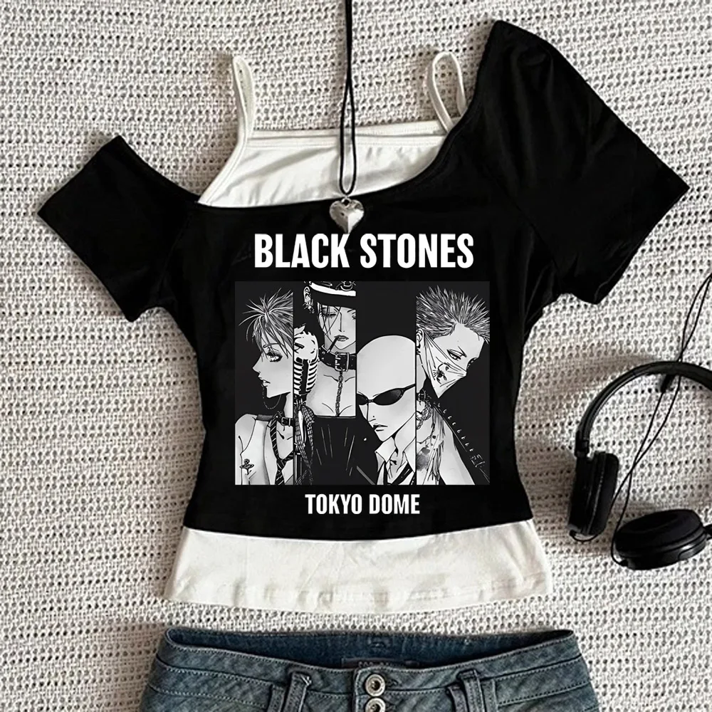 Camisetas gráficas Y2k Nana Osaki, ropa informal Harajuku, ropa japonesa, camisetas sin mangas Punk Rock a la moda