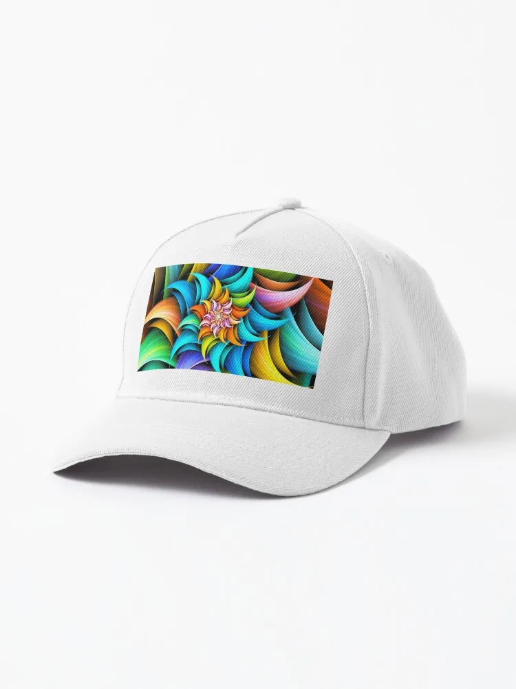 Fractal Color Spiral Cap For Men Women Summer Outdoor Sun Baseball Hats New Fashion Hat