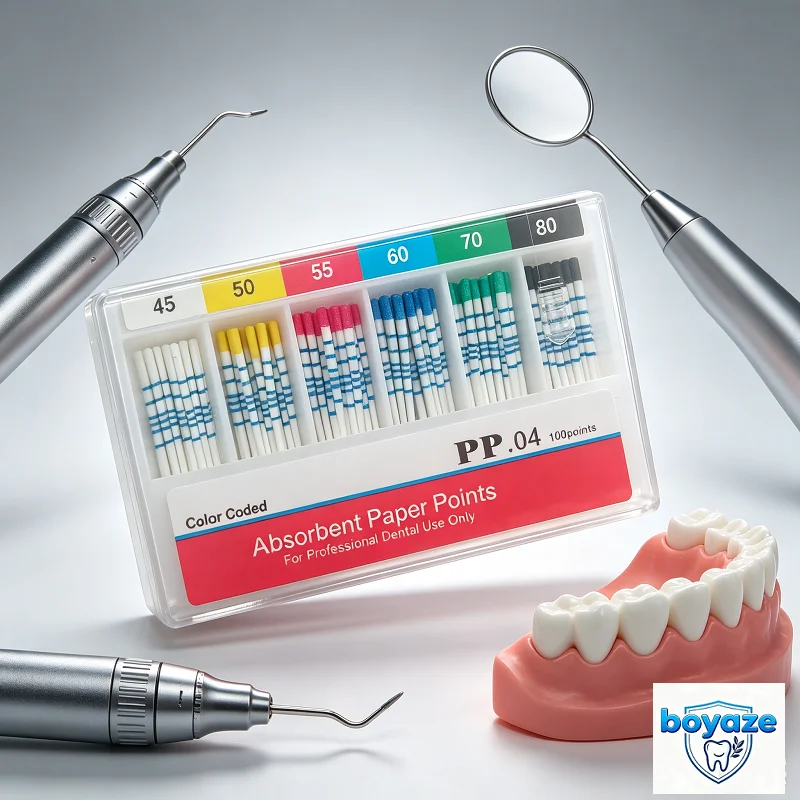 

10Box Dental Paper Points 0.02 taper Absorbent dental Materials Strong Absorption Pure Cotton Fiber paper