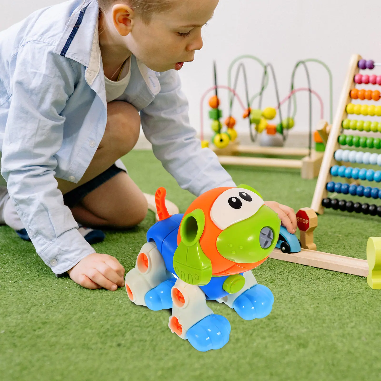 

Removable Screw Nut Combination Disassembly Animals Early Educational Assembly Puzzle for Hand Eye Coordination and Logic Skills