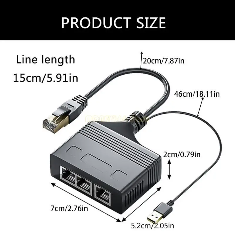 F62C 100Mbps Ethernet Splitter للوصول إلى الإنترنت موثوق به