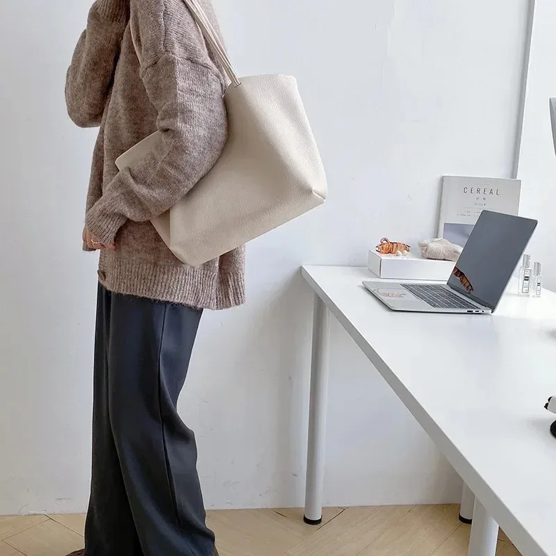 Sac à Main en Cuir PU de Grande Capacité pour Femme, Fourre-Tout Solide de Bonne Qualité, Petit Sac Bandoulière