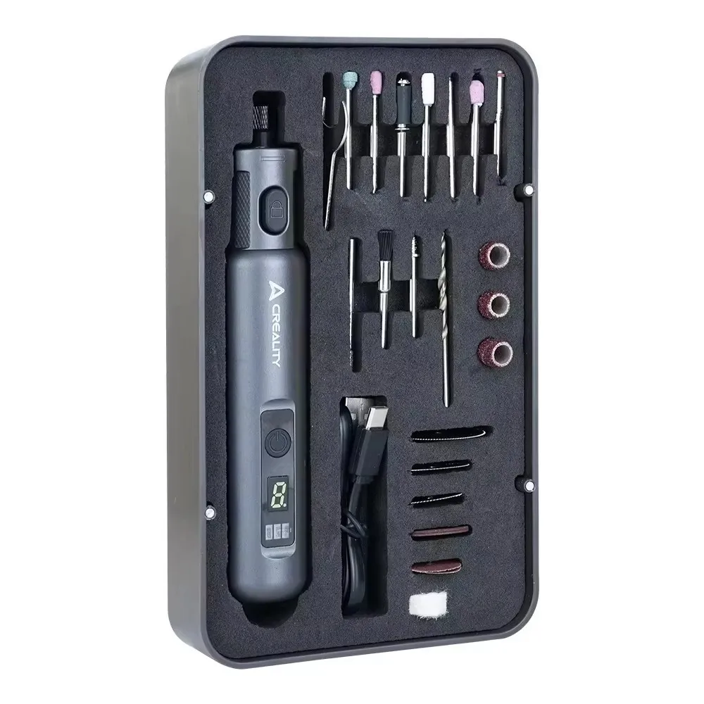 Creality Cordless Rotary Tool Kit 6 Variable Speeds 3.7V 1500mAh Cordless Handheld Rotary Tool 3D Printer Accessories