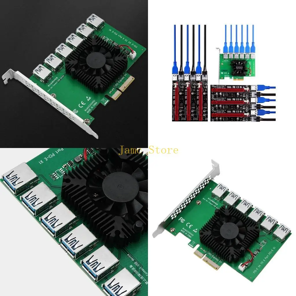 LX0B PCI-E Riser Board PCI للمضاعف السريع مناسب لجميع أنظمة النوافذ LIN #1
