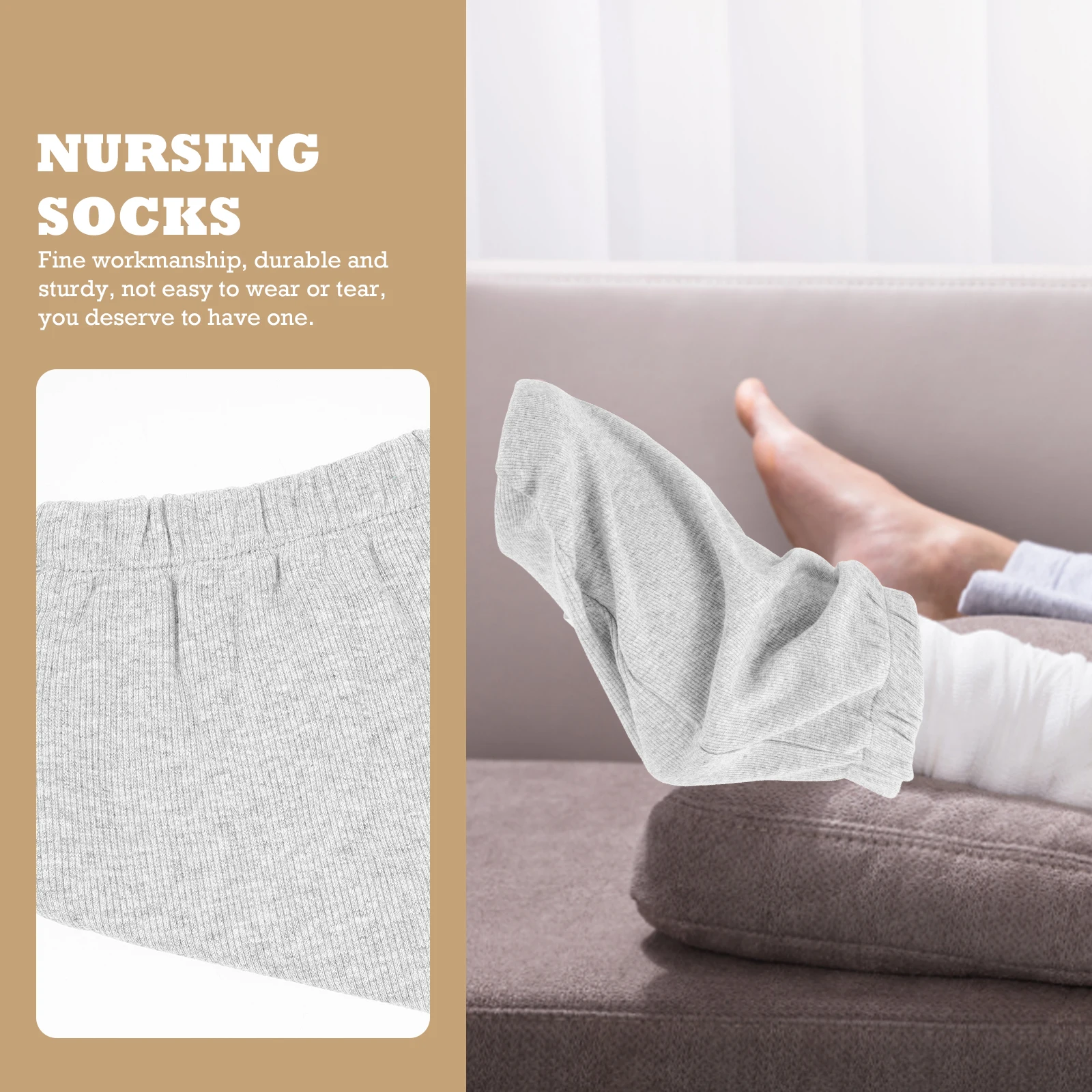 

Gypsum Sock Cover Warm Foot Caring Grey Single Loose Nursing Sock Orthopedic Protector Fracture Ankle Recovery Health Care