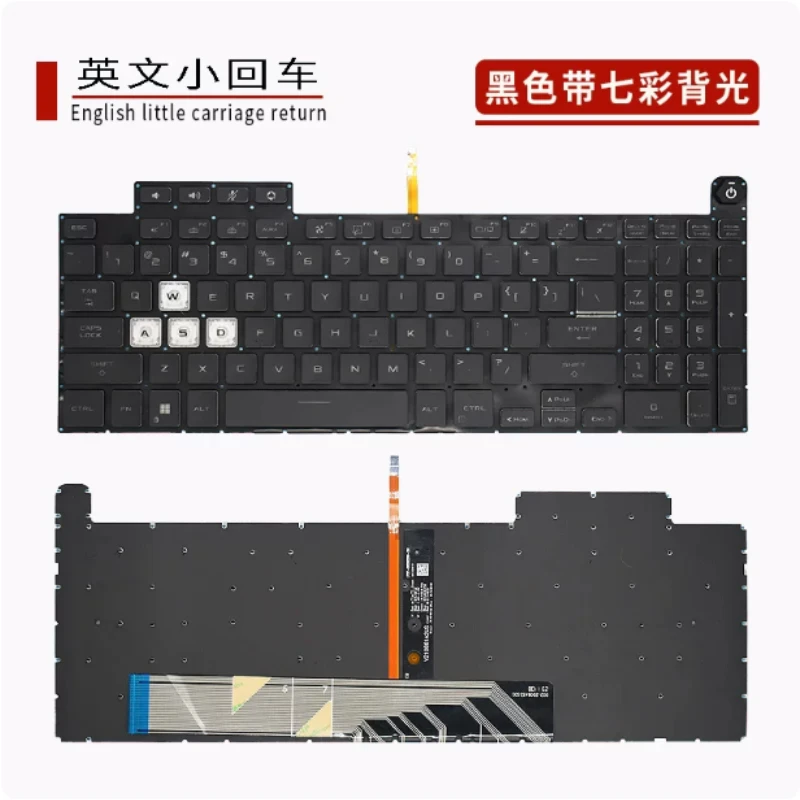 For Asus TUF Gaming A15 F15 FA507 FA507RC FA507RE FX507 FX517 A17 FA707 F17 FX707 FX707ZC New US Laptop Keyboard Backlit