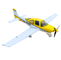 Upgraded! Dynam Cirrus SR22 V3 Trainer 4S Yellow RC Beginner Scale Plane 1.4m With Flaps RC Scales Plane DY8936
