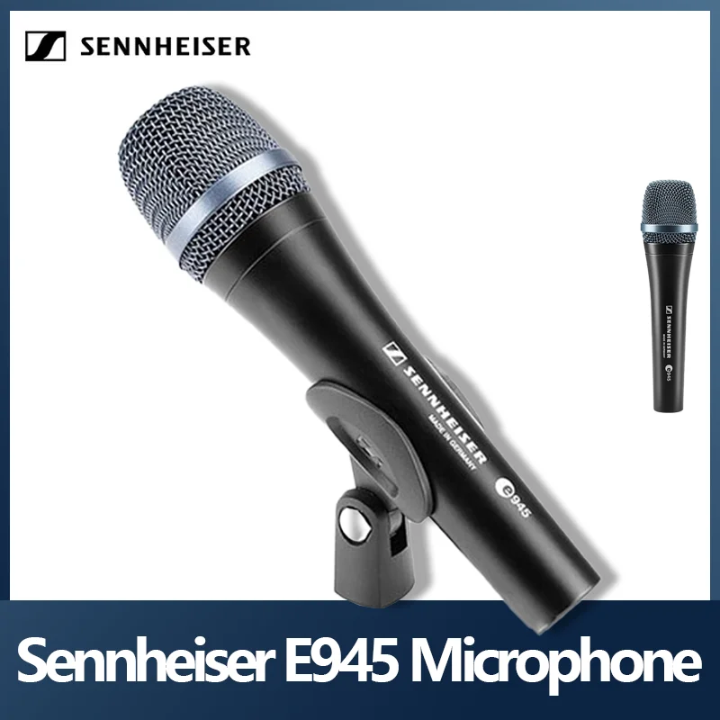 100% Original Sennheiser E945 Handheld Mic Performance Live Vocals Karaoke Microphone Professional Wired Super-Cardioid Dynamic