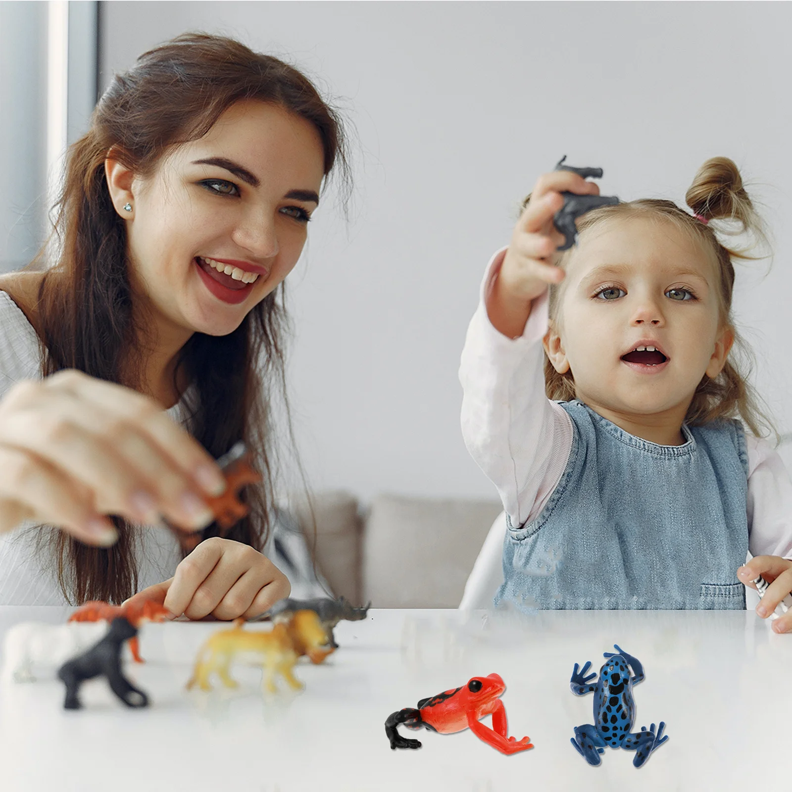 

2Pcs Frogs Ornament Creative Decor Outdoor Decoration for Garden Home Office Frogs Figurine Creative Decor Garden Ornament