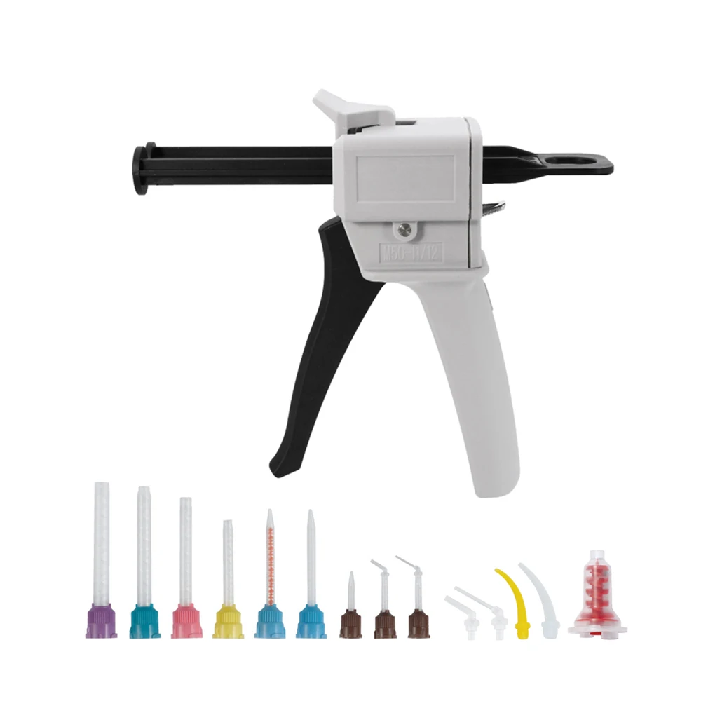 Dental Impression Mixing Dispensing Gun Dispenser Gun 1:1 /1:2 Silicon Rubber Dispenser Gun 10:1 Dentist Tools