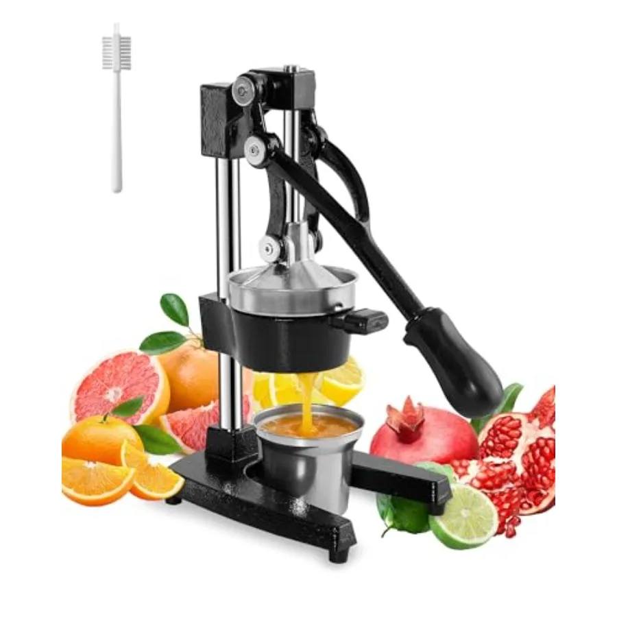 

Чугунная соковыжималка для цитрусовых, ручная, усиленная, с чашей из нержавеющей стали, для лимонов и апельсинов, профессиональный ручной пресс-экстрактор