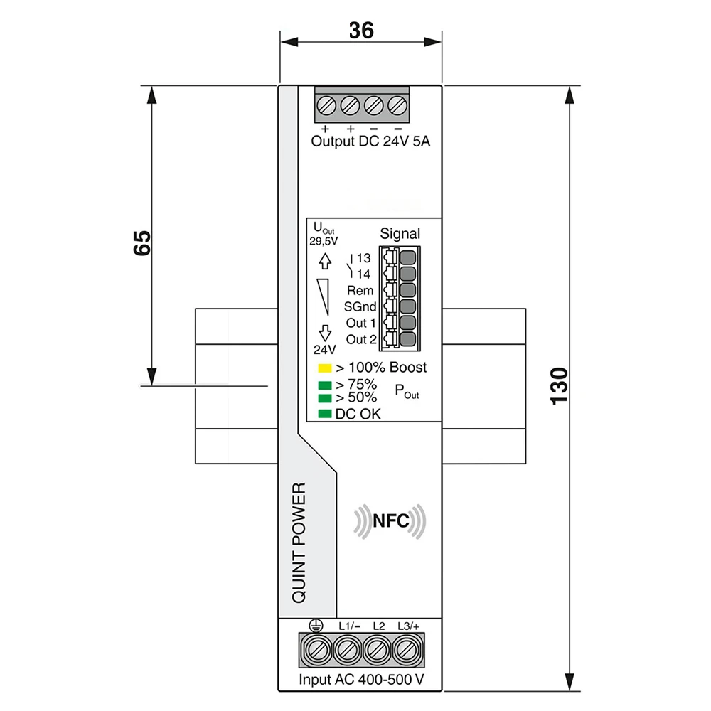 QUINT4-PS/3AC/24DC/5 For Phoenix Power Supply 2904620  