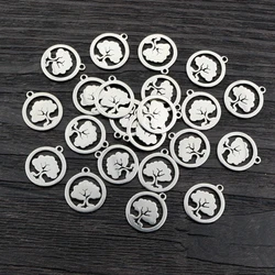 30pcs12x14mm No Fade 316 Stainless Steel Vegetable Charms Pendant for DIY Necklace Bracelet Craft Jewelry Making Findings